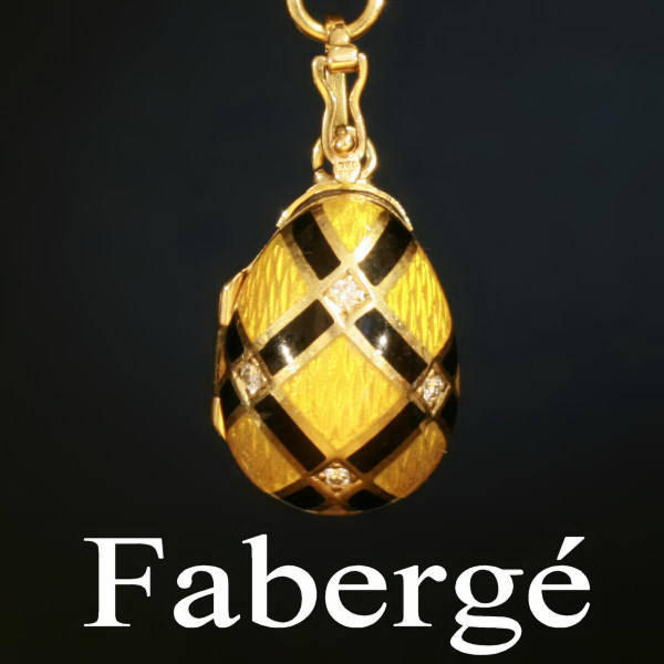 Faberge egg shaped locket